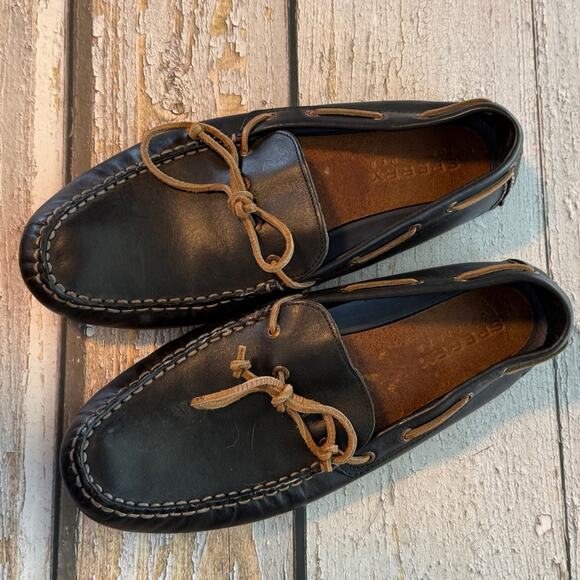 Sperry Top-Sider Loafers Men 13 Brown Leather Slip-On Boat Shoes Excellent - Picture 1 of 6